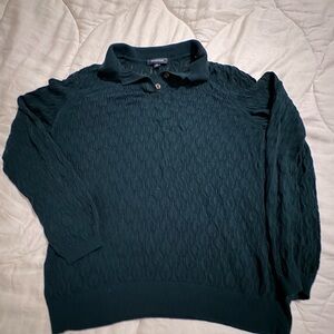 Dark Green Light Knit Sweater